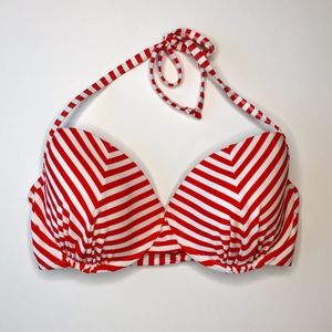 xhilaration | NWOT Red / White Stripe Halter Tp B1